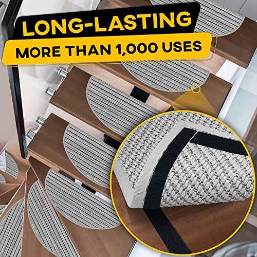 Trazon Hook and Loop Tape Roll with Heavy Duty Adhesive Industrial Strength Easy to Cut, Strong Hook and Loop Strips with Sticky Back, Black 1 Inch x 30 Feet - Image 5