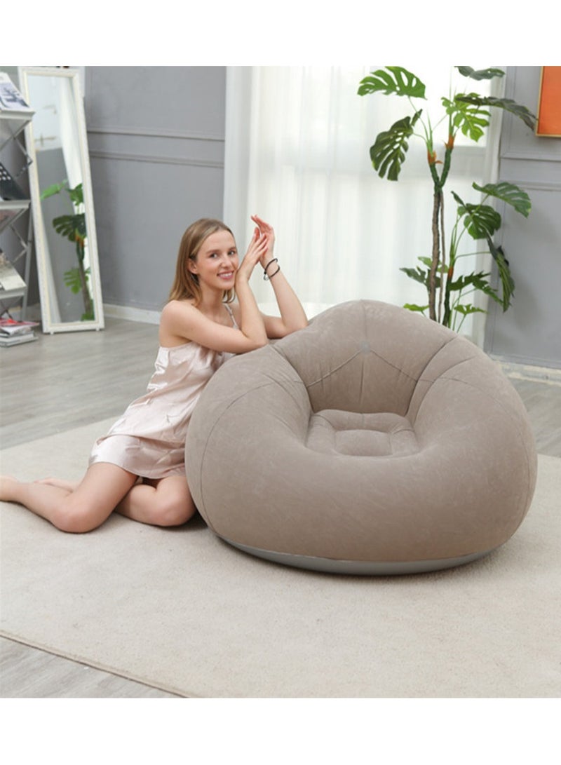 HEYAN Beanless Bag Inflatable Lounge Chair , Air Sofa Outdoor Inflatable Lazy Sofa Chair 110x110x85cm - Image 5