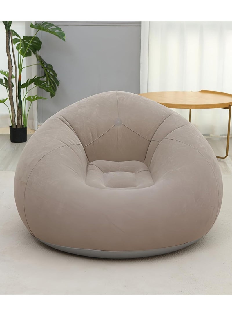 HEYAN Beanless Bag Inflatable Lounge Chair , Air Sofa Outdoor Inflatable Lazy Sofa Chair 110x110x85cm - Image 2