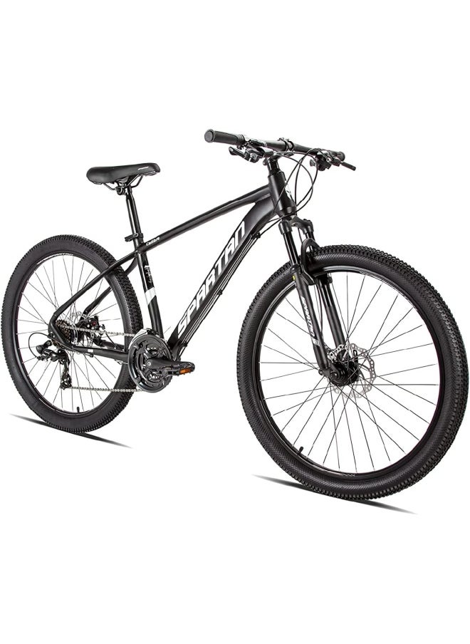 Spartan Calibre Hardtail Mountain Bicycle| Lightweight alloy frame & rims | Gear | Disc brakes | Front Suspension Bike and Shimano Shifters|size -24 | 26 | 27.5 |29 Inches  - Image 1
