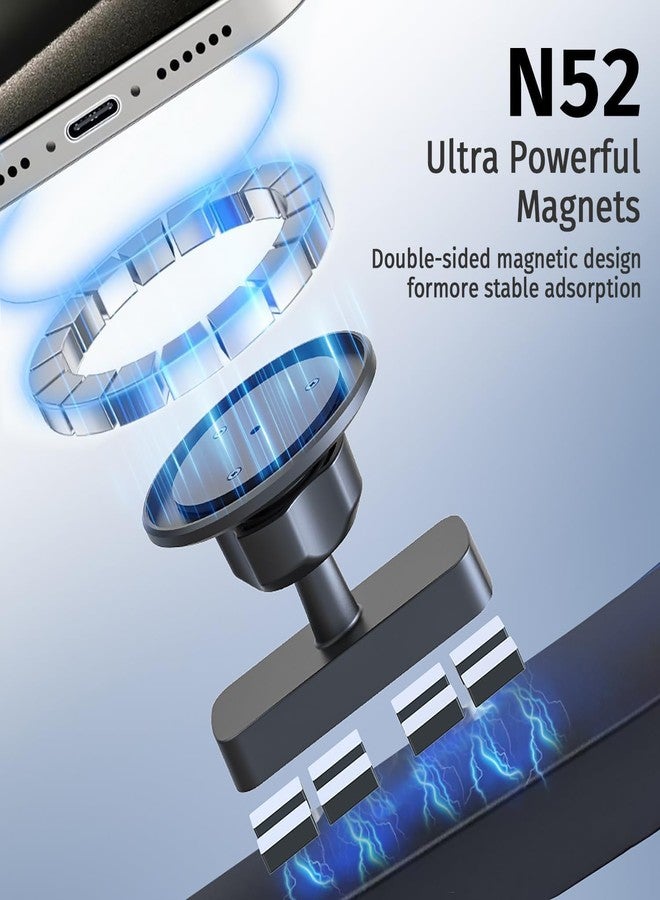 SHOPEE Magnetic Phone Holder for Gym - Dual Sided N52 Magnets Phone Mount for Portable Gym Accessories,360° Ball Joint Rotation Compatible with iPhone 12-17 - Image 3