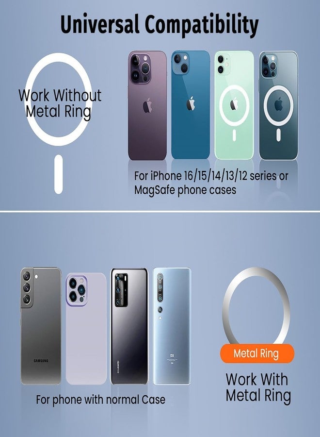 SHOPEE Magnetic Phone Holder for Gym - Dual Sided N52 Magnets Phone Mount for Portable Gym Accessories,360° Ball Joint Rotation Compatible with iPhone 12-17 - Image 5
