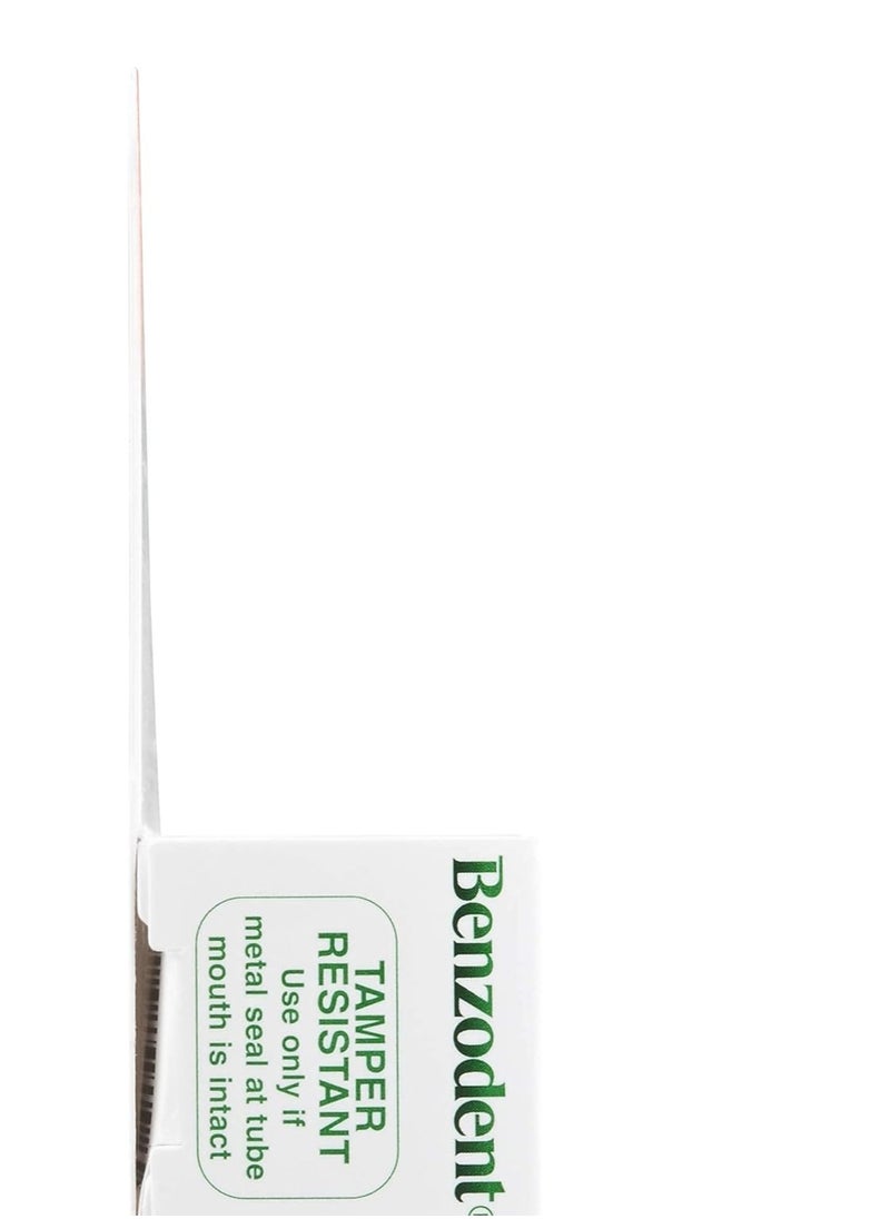 Benzodent - Benzodent Dental Pain Relieving Cream for Dentures and Braces, 0.25 Ounce Tube - Image 1