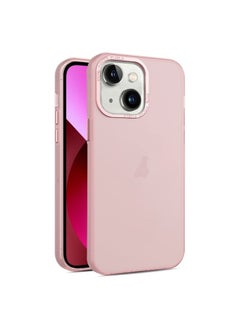 Case Cover For iPhone 13 Frosted Translucent Mist Phone Case Pink