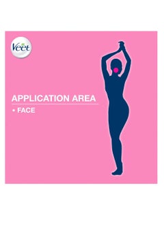 Veet Hair Removal Easy-Gel Wax For Sensitive Skin Pack of 2 20 Strips  - Image 4