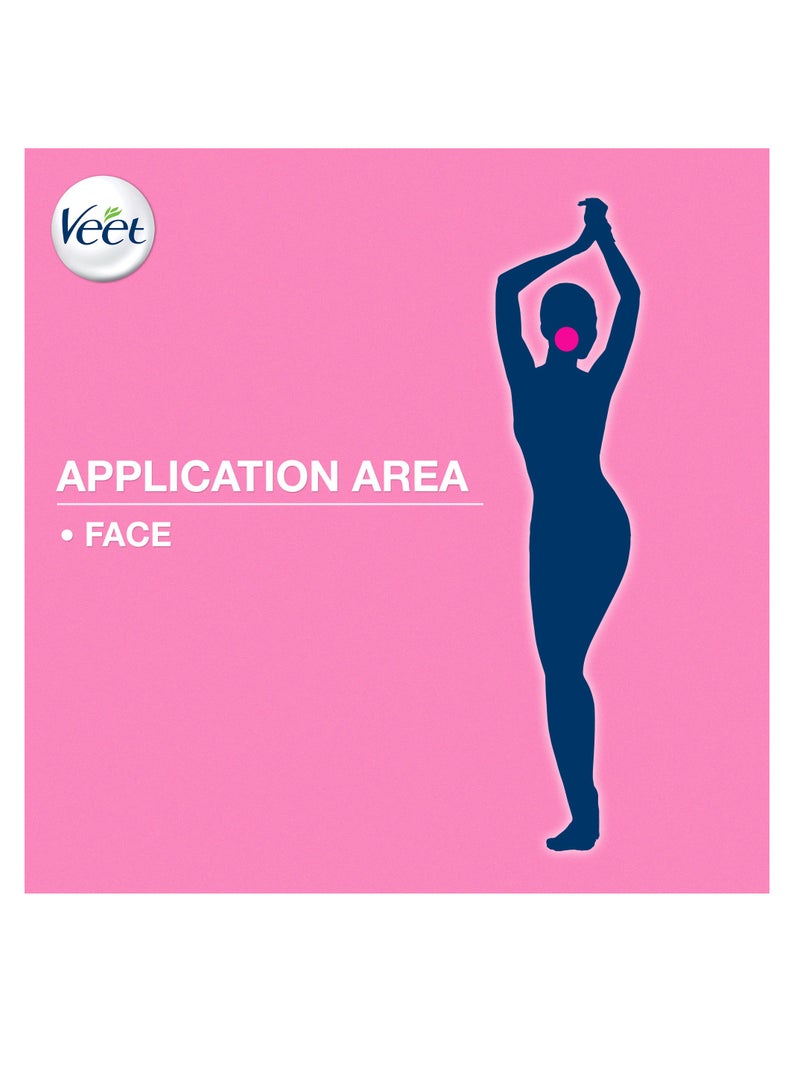 Veet Hair Removal Easy-Gel Wax For Sensitive Skin Pack of 2 20 Strips - Image 4