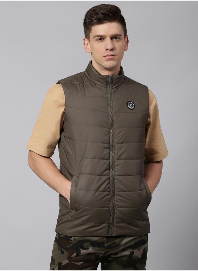 Dennis Lingo - Regular Fit Gillet Jacket with Badge Detail by Styli - Image 1