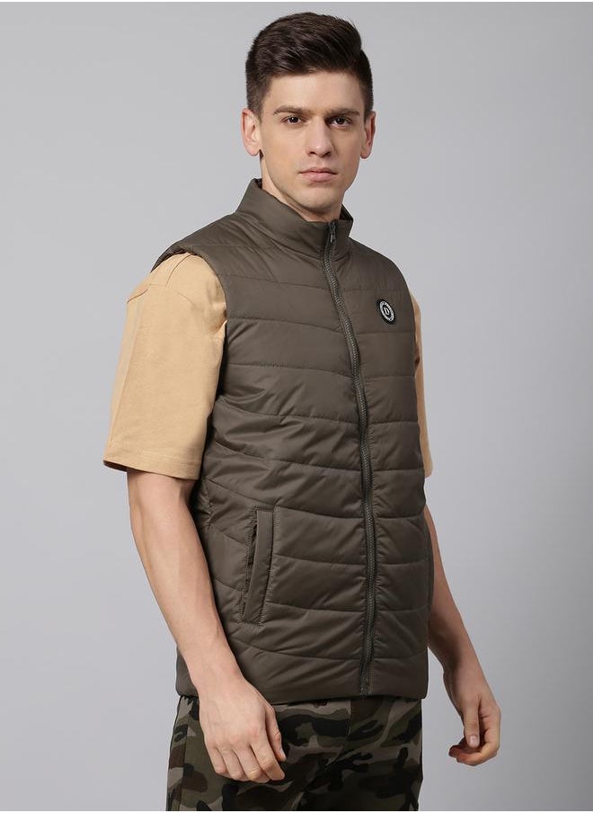 Dennis Lingo - Regular Fit Gillet Jacket with Badge Detail by Styli - Image 1