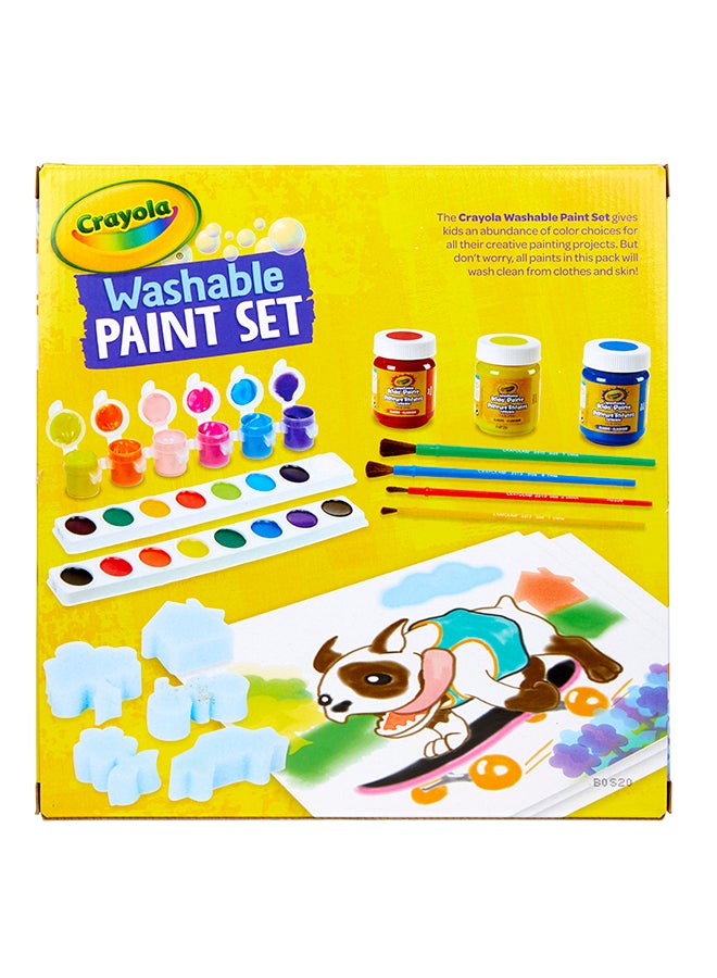 Crayola طقم طلاء، فرشاة وإسفنجة - Image 1