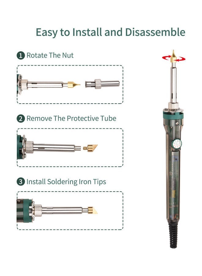 NIBEMINENT 7-Piece Wood Burning Kit Multicolour - Image 4