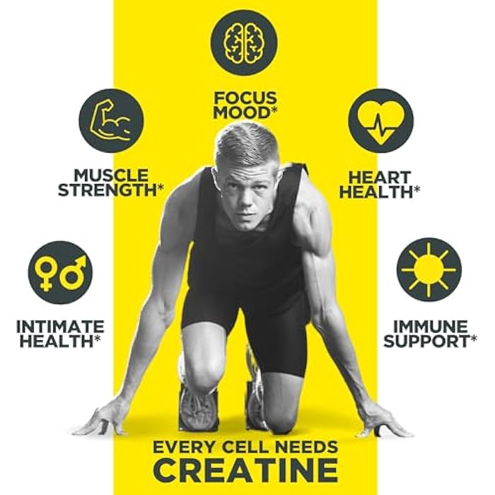 CON-CRET Creatine HCl Powder | Muscle, Cognitive, Cellular Energy Support | No Bloating or Cramps | USA Made & NSF Certified | Unflavored (64 Serving) - Image 5