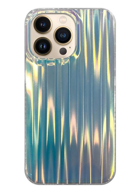 iphone 14 Pro Case Holographic Abstract Art Case Cover Gradient Rainbow Color Effect Aesthetic Hologram Stripe Pattern Back Cover