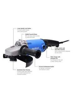 Gazelle Gazelle GM4590 220V 9 In. Angle Grinder (230mm), Deadman/Paddle Switch, 2200W 1 year warranty  - Image 2