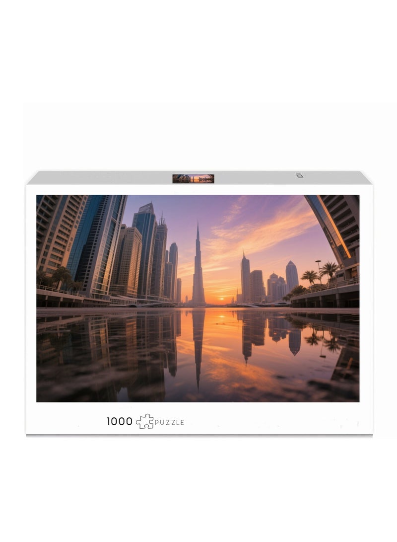 دبي أفق الشفق - بانوراما 1000 قطعة - جولة منظر المدينة الساحرة - Image 1