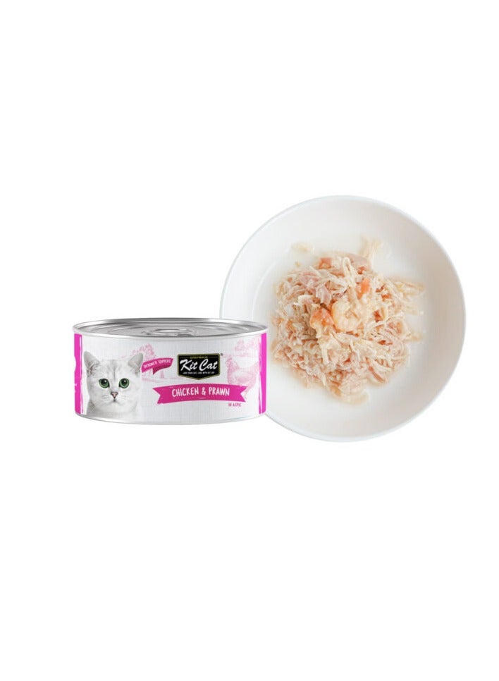 vsell24 Pack of 24pcs Chicken & Prawn Cat Wet Food 24x80g  - Image 2