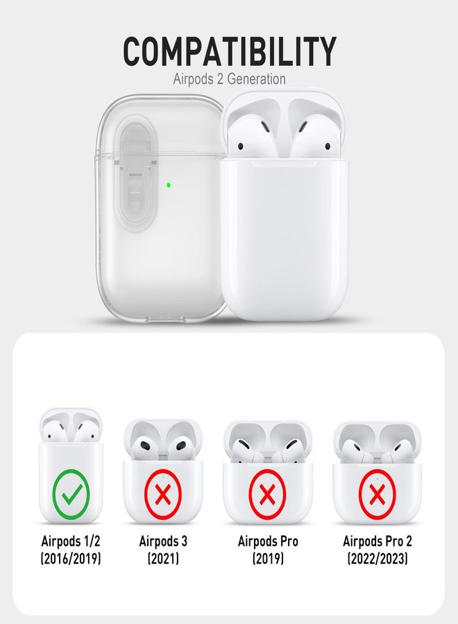 Valkit Compatible Airpods Case Cover Clear, Soft TPU Transparent Shockproof Protective Case for Airpods 2/1 Gen Charging Case - Image 2