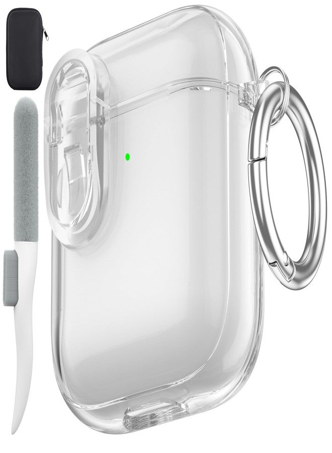 Valkit Compatible Airpods Case Cover Clear, Soft TPU Transparent Shockproof Protective Case for Airpods 2/1 Gen Charging Case - Image 1