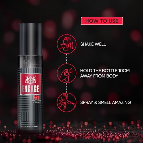 Engage M1 Perfume Spray for Men, 120ml - Image 4