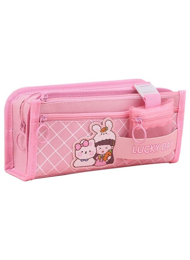 Generic - Primary and middle school students cute cartoon large capacity stationery bag - Image 1