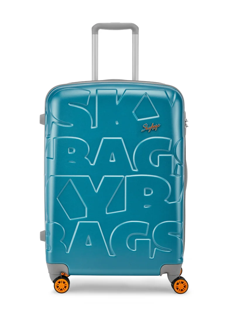 Skybags 8 WHEELS SKYBAGS RAMP TURQUOISE BLUE HARDSIDE LARGE TROLLEY BAG - SK RAMPB81TRB