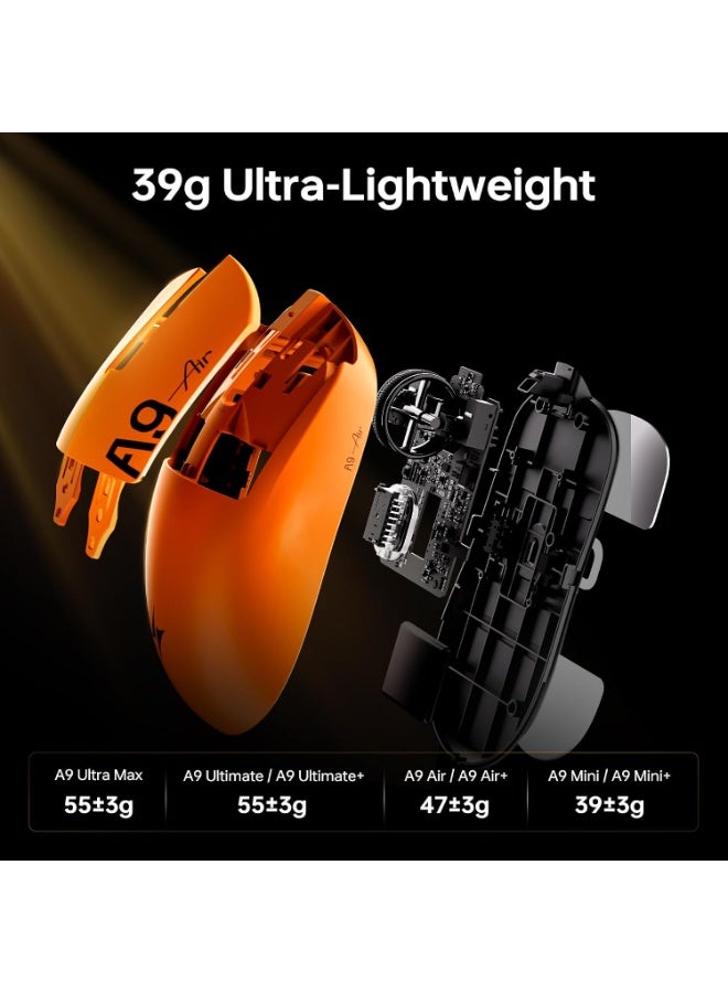 ATK A9 Air Ultimate Lightweight Wireless Gaming Mouse, Shadow White, 8KHz - Image 3