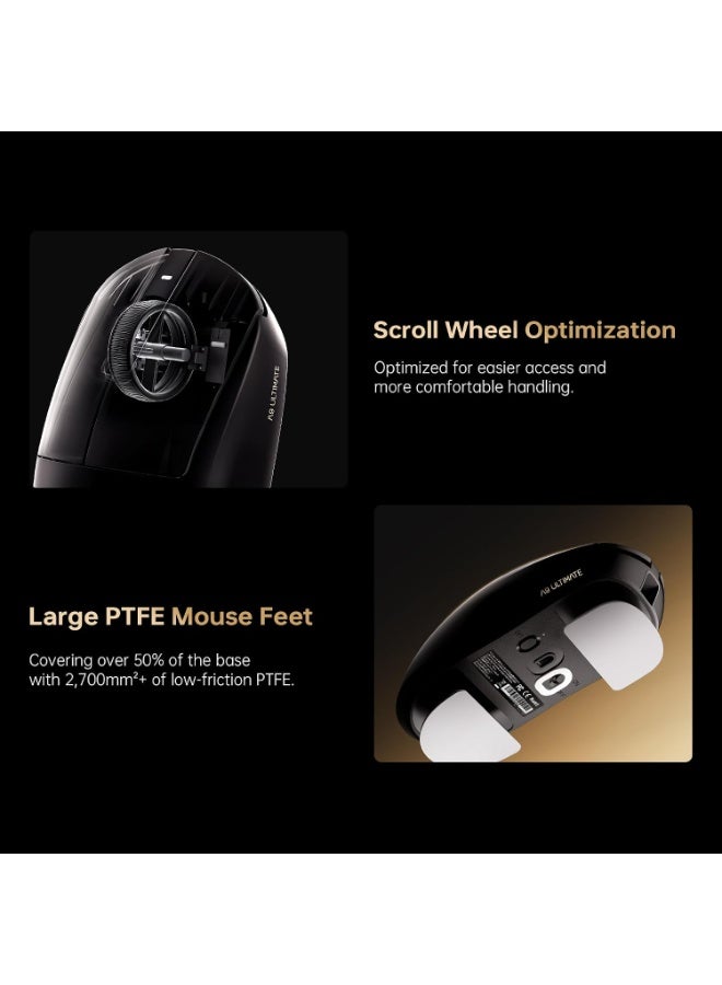 ATK A9 Air Ultimate Lightweight Wireless Gaming Mouse, Shadow White, 8KHz - Image 4