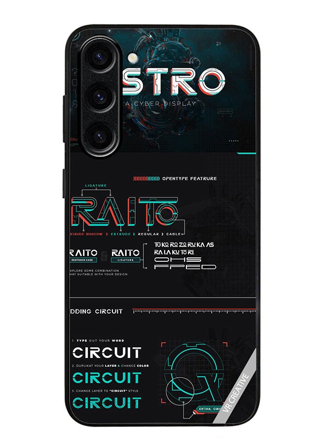VR CREATIVE Protective Case Cover For Samsung Galaxy S23 Raito Circuit Design Multicolour - Image 1