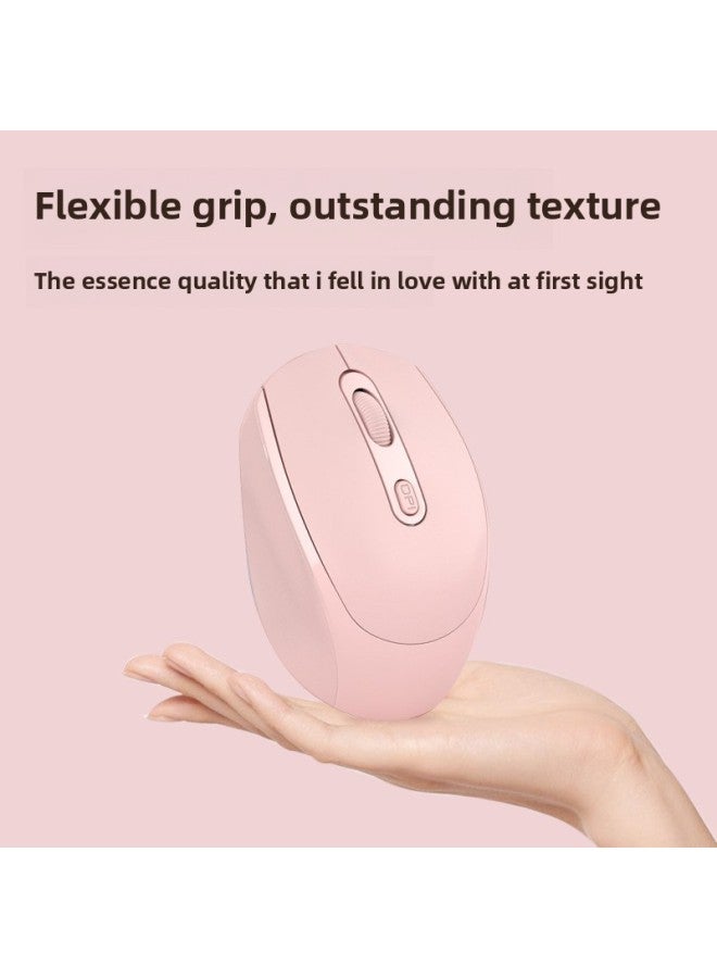 Loquat Senlongi 256 Wireless Mouse Rechargeable Bluetooth Dual-Mode Mouse Macron Multicolor Typec Silent Mouse-Color:Typec Charging Dual Mode—white - Image 2