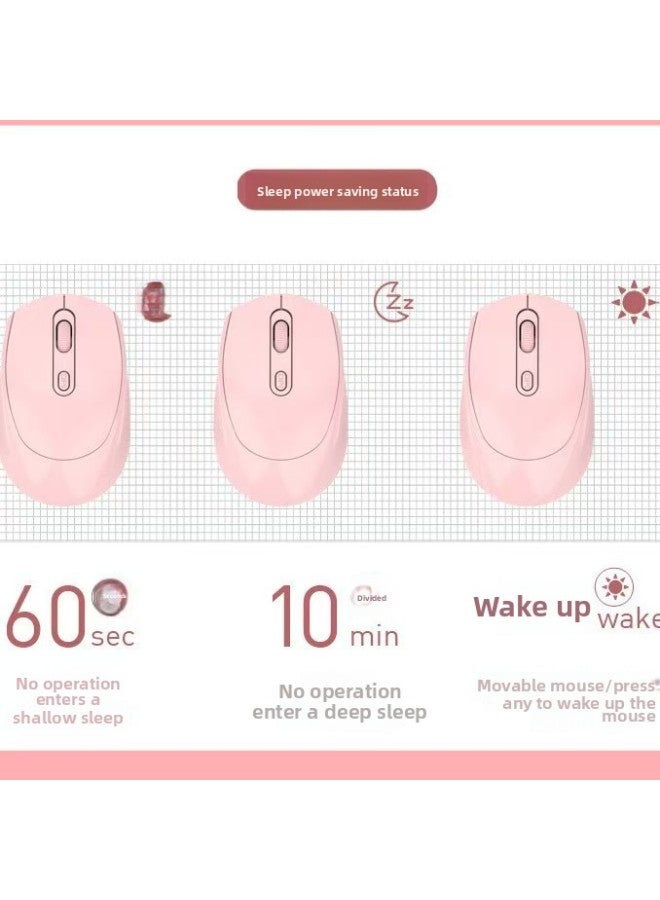 Loquat Senlongi 256 Wireless Mouse Rechargeable Bluetooth Dual-Mode Mouse Macron Multicolor Typec Silent Mouse-Color:Typec Charging Dual Mode—white - Image 3