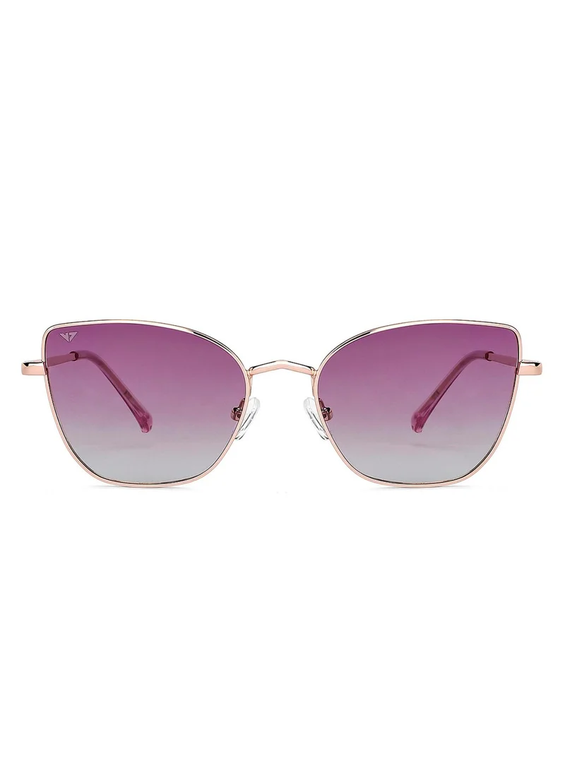 فينسينت تشيس Vincent Chase Gold Purple Blue Full Rim Cat Eye Vintage Vc S14079 C3 Polarized Sunglasses