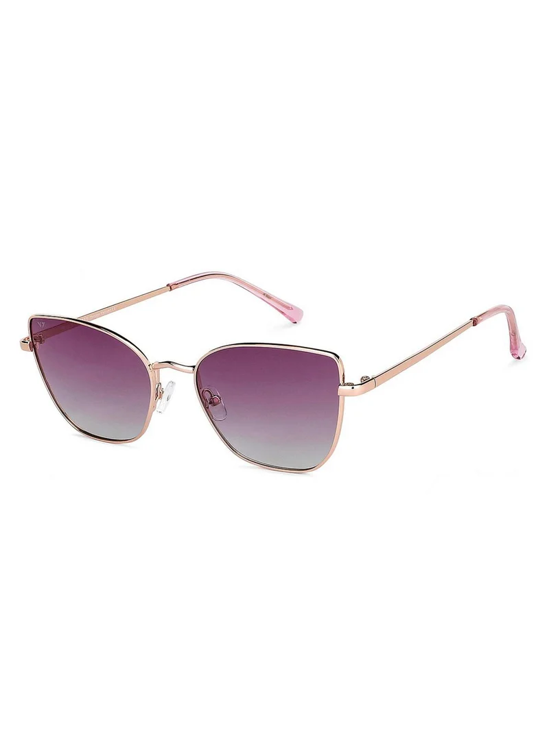 فينسينت تشيس Vincent Chase Gold Purple Blue Full Rim Cat Eye Vintage Vc S14079 C3 Polarized Sunglasses