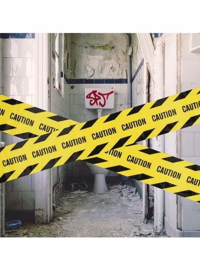 Winner Warning Tape Self Adhesive - Warning, Packing Tape, Yellow and Black Anti-Slip Stickers Self Adhesive Masking Tape Safety Strips for Marking Floors Walls Steps Floor Tape Black Duct Tape - Image 3