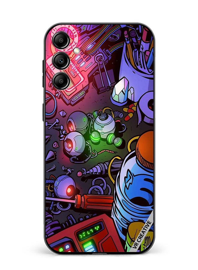 VR CREATIVE Protective Case Cover For Samsung Galaxy A55 Electric Devices Design Multicolour - Image 1