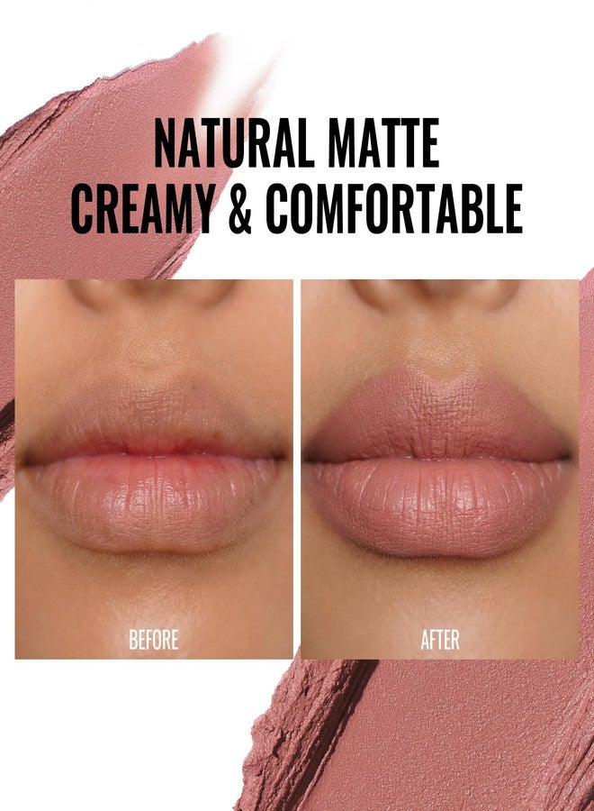 Oulac Pink Nude Matte Lipsticks for Women, Silky Velvet Matte Lipstick, Soft Smooth Texture, High Impact Lip Color, Not Dry Lightweight Formula Infused with Vitamin E, Vegan&Cruelty Free RM02 - Image 4