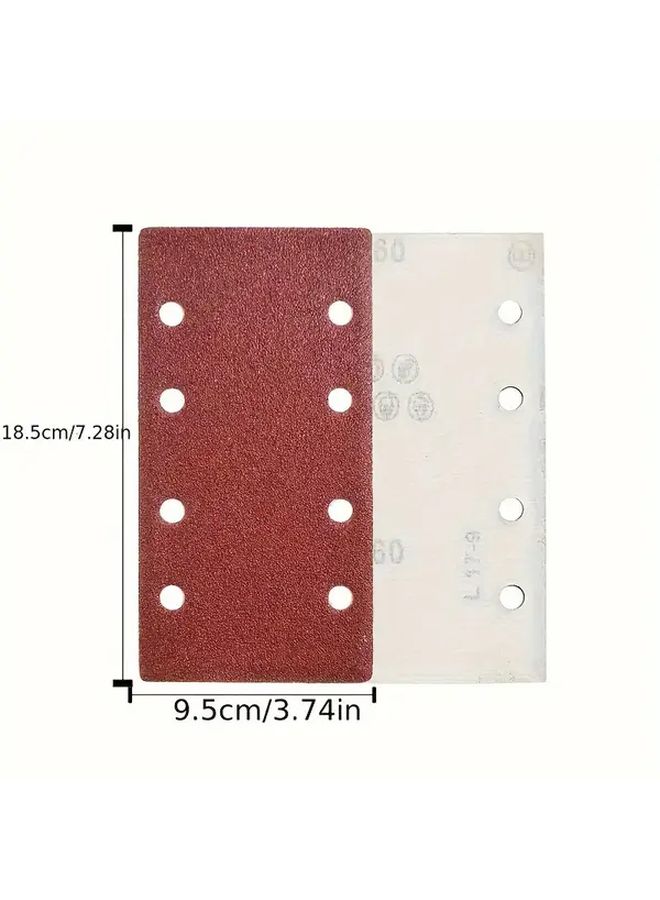 10pcs 150 Grits 8 Hole Self Adhesive Sandpaper Sheets 185x93mm for Air Mill - Image 2