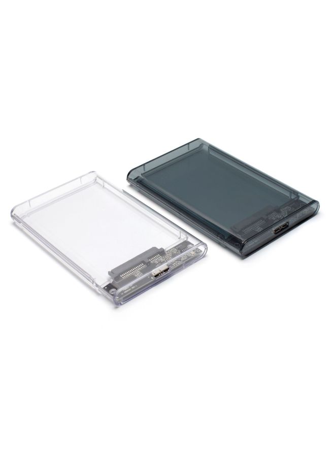Digital Computer/mobile Hard Drive Box Mobile Hard Drive Case External Storage Enclosure Usb 3.0 Interface For 2.5/3.5 Inch Hdd-Color:Transparent-white USB3.0 [for 15MM Hard Disk]]  - Image 5