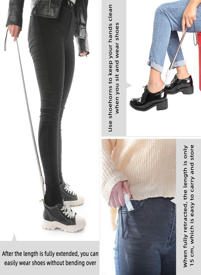 Fanwer Shoe Horn 36.2“Shoe Horn Long Handle Foldable Shoe Horn Travel for Seniors Pregnant Back Pain - Image 3