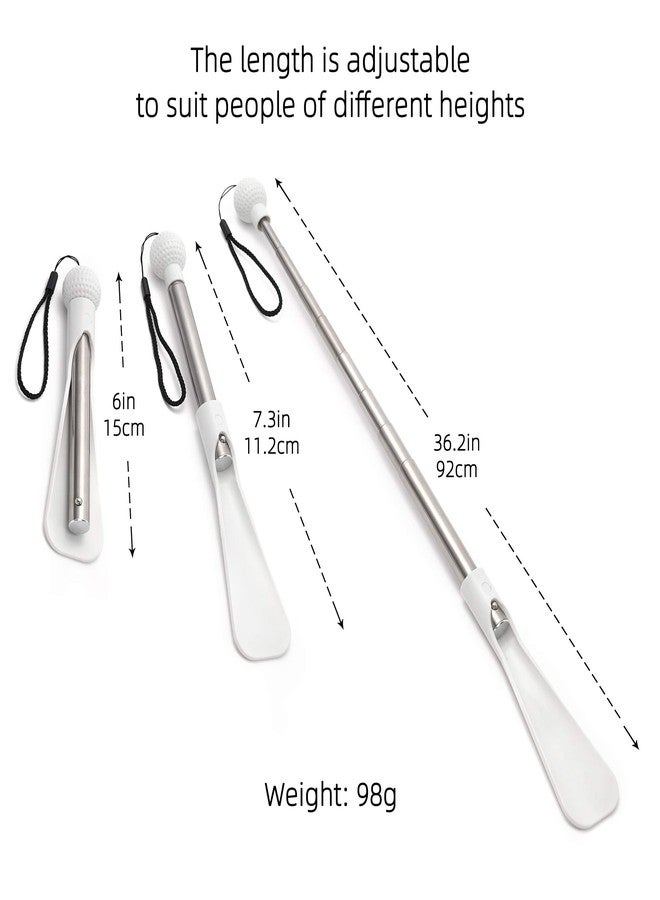 Fanwer Shoe Horn 36.2“Shoe Horn Long Handle Foldable Shoe Horn Travel for Seniors Pregnant Back Pain - Image 2