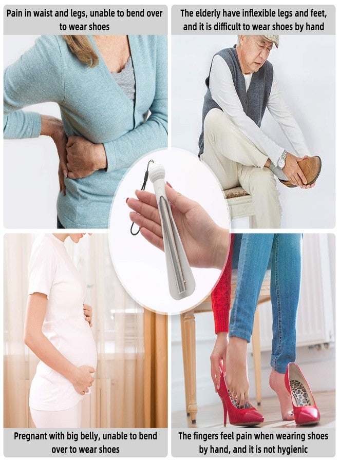 Fanwer Shoe Horn 36.2“Shoe Horn Long Handle Foldable Shoe Horn Travel for Seniors Pregnant Back Pain - Image 4