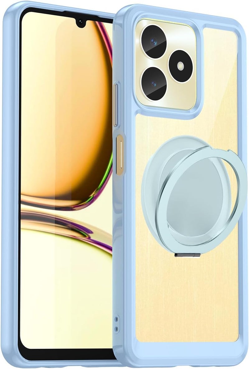 Mingwei Case For Realme Note 50 5G/C53 Clear Soft Tpu Shock Absorption Slim Lightweight Shockproof Cover Hybrid Protective Case Blue, Note50 - Image 1