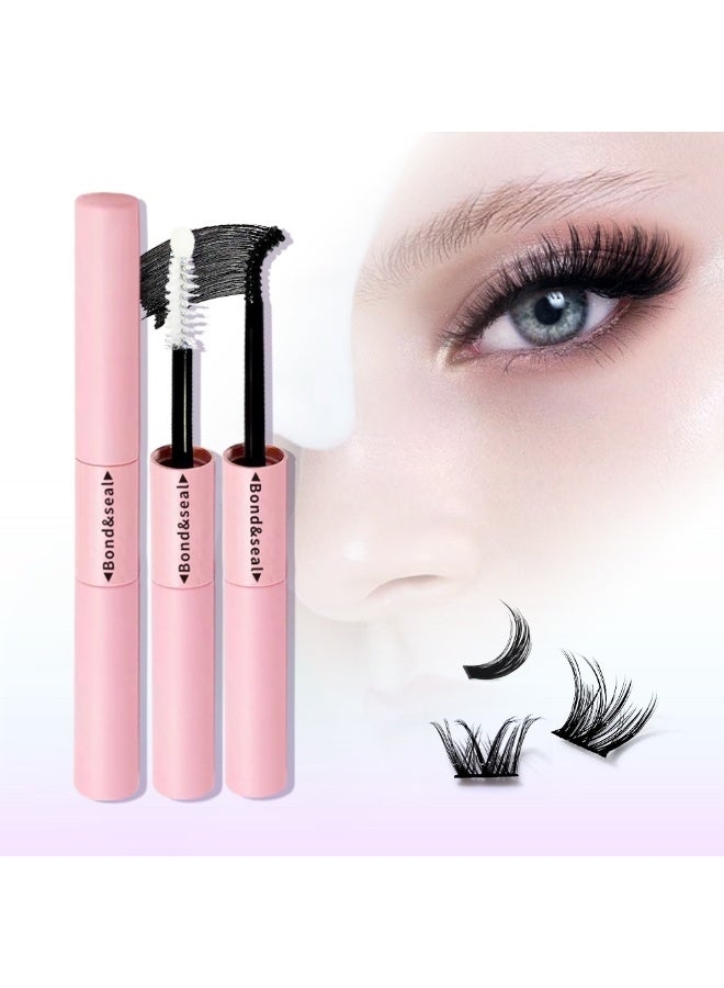 Joudi 30D+40D+50D+60D Volumizing Single False Eyelash Set, including eyelash glue and makeup remover; 9-16mm DIY eyelash extension set; D-curl strip false eyelashes; cluster false eyelashes. - Image 4