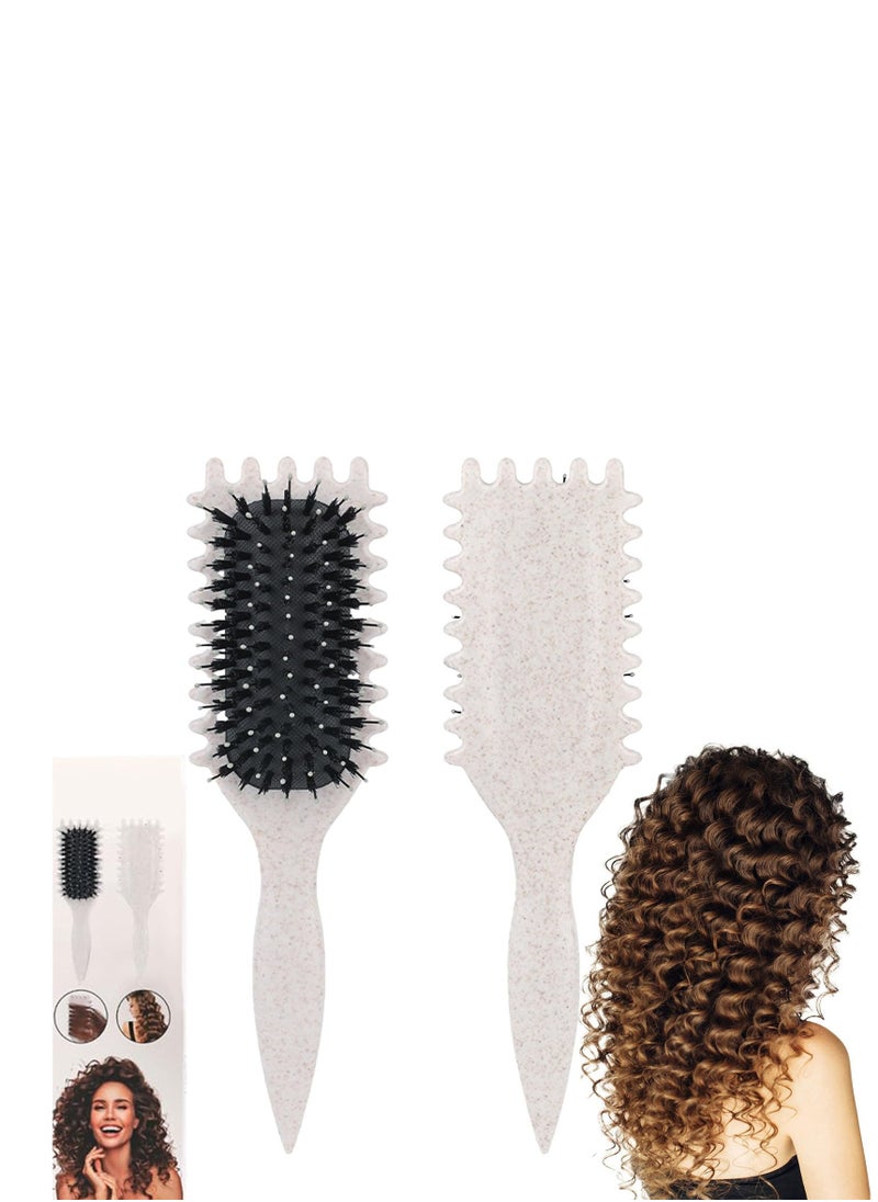 Adando Adando Curly Hair Brush Curl Define Styling Brush Wet Dry Detangler Hair Brush The Essential Tool For Shaping And Styling Your Curls Detangling for Combing Men and Women Achieve Perfectly Defined Curls  - Image 1