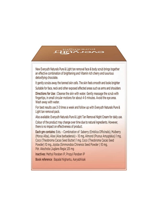 Everyuth Naturals Chocolate And Cherry Tan Removal Scrub (50 g) - Image 2