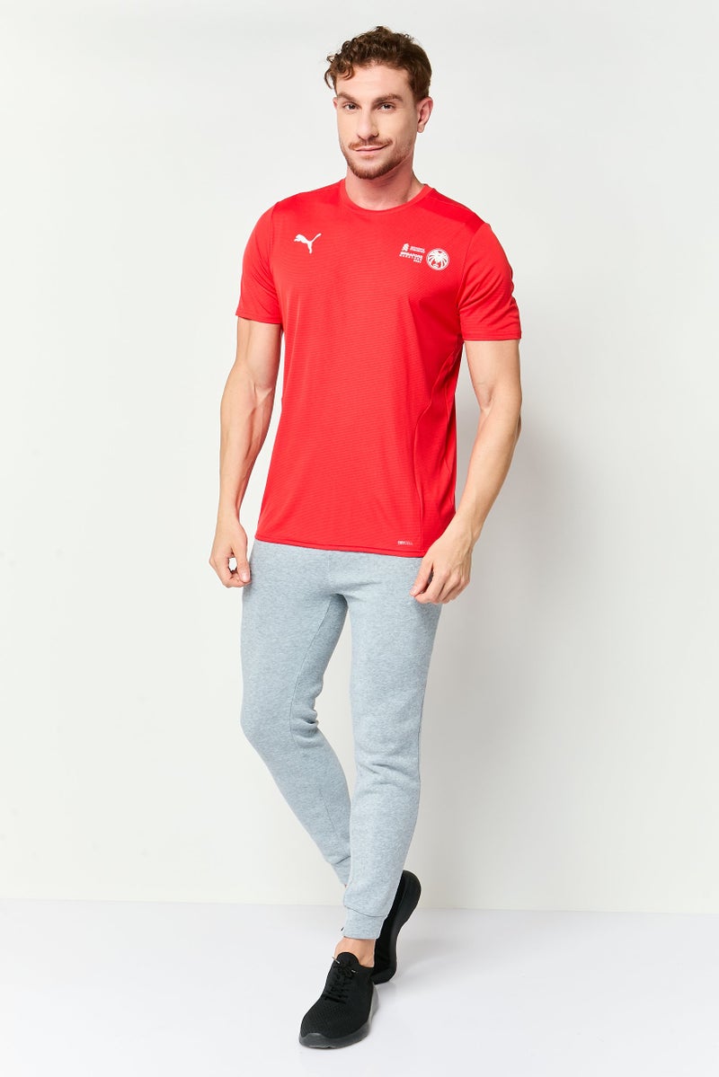 PUMA Men Sportswear Fit Short Sleeve Running T-Shirt, Red - Image 2