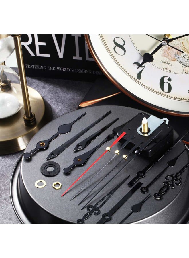 Mudder 2 Pieces High Torque Long Shaft Clock Movement Mechanism with 5 Different Pairs of Hands Clock Repair Parts Replacement - Image 4