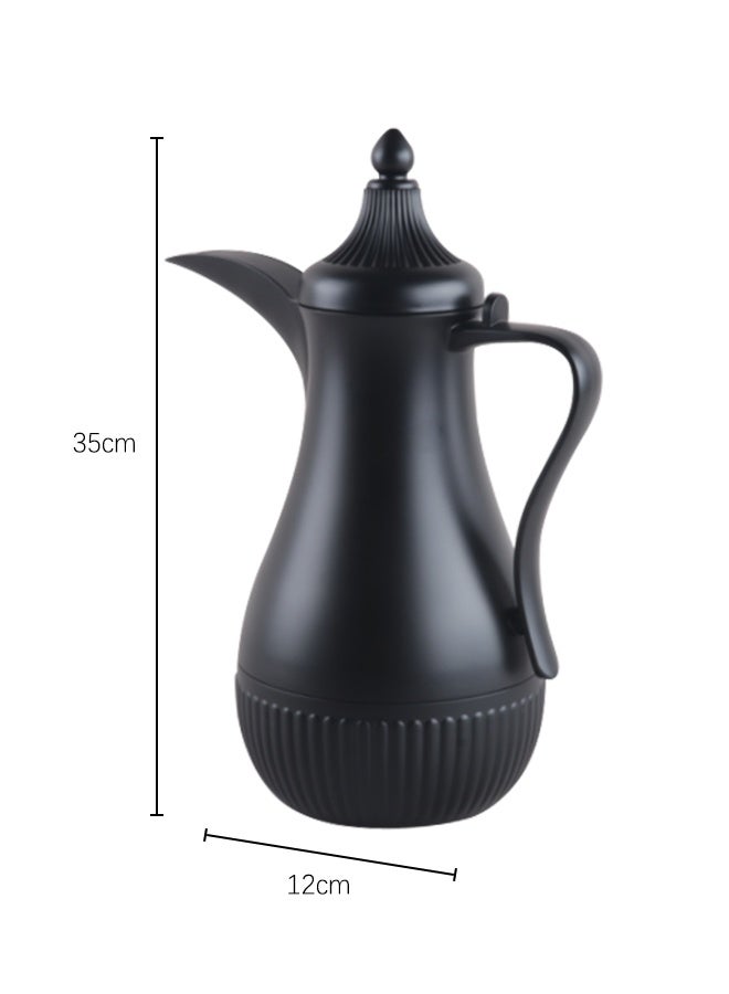 1L vacuum insulated stainless steel teapot thermos - double wall thermos, long-lasting insulation household coffee thermos 1.0 liters - Image 2