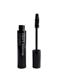 RADIANT PROFESSIONAL MAKE UP / HELLENICA Radiant Professional Magna Lash Mascara Volume And Curl Silicone Brush Deep Color Smudge Proof Lengthening Lashes Cruelty Free Natural Wax For Healthy Eyelashes 0.43 Ounces Black  - Image 1