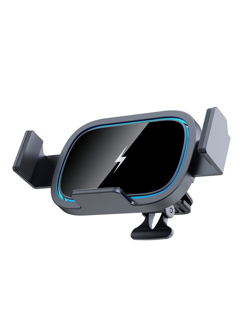 Y&D Wireless Car Charger, 15W Fast Charging Mount, Phone Holder Auto Clamping, Air Vent for iPhone 14/13/12/11/Pro Max/for Samsung Galaxy Z Fold 4/3/2/S23 - Image 1