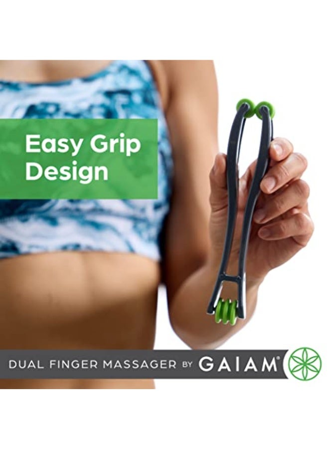 Gaiam Finger Massager Dual-Sided Hand Massage Roller Tool for Circulation, Stress, Arthritis and Hand Pain Relief - Image 3