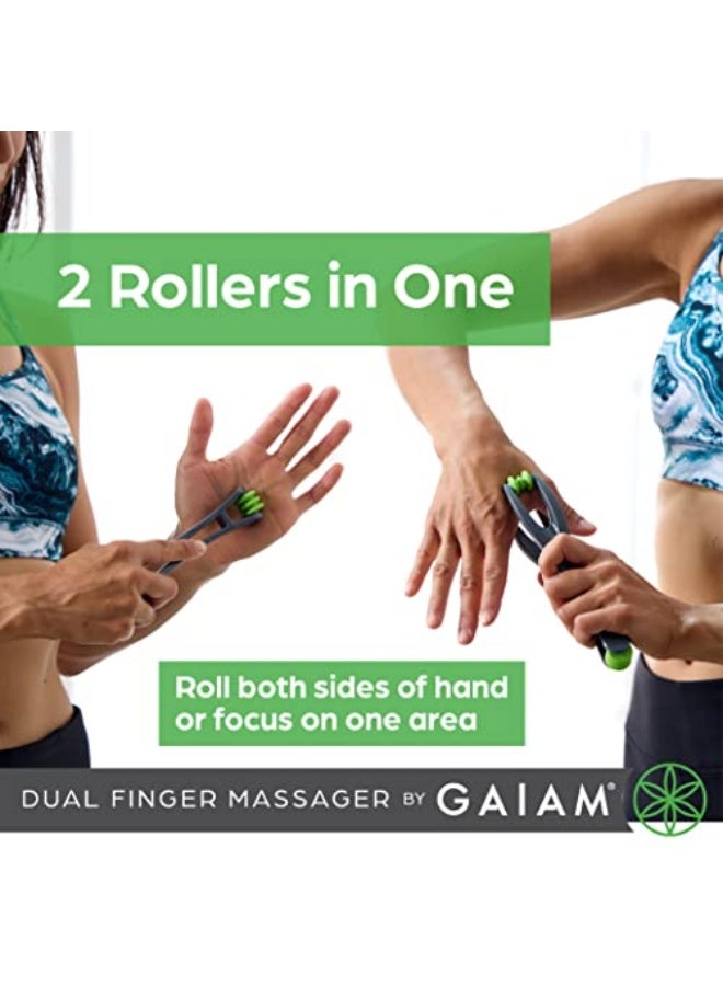 Gaiam Finger Massager Dual-Sided Hand Massage Roller Tool for Circulation, Stress, Arthritis and Hand Pain Relief - Image 2